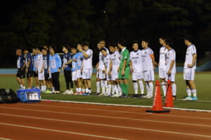 試合後整列
