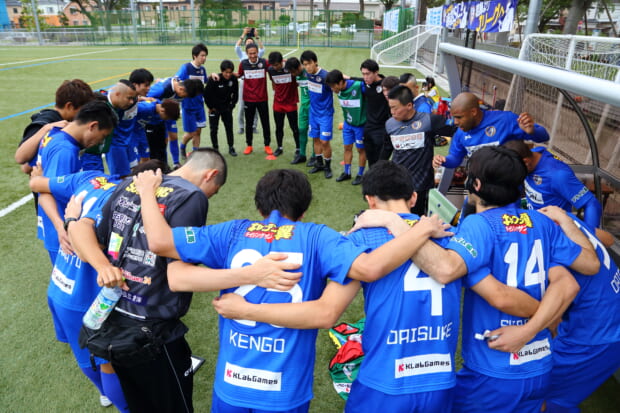 試合前円陣